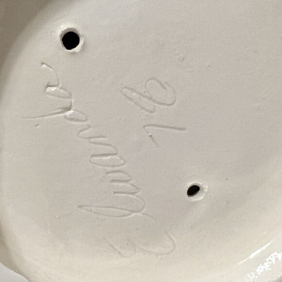 Vtg 1960s-1970s Hand Painted Ceramic Children Football Player/Cheerleader Set - Picture 6 of 9